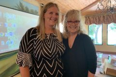 Guest speaker Jean Steele with Programs coordinator Samantha Bakke