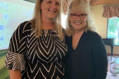 Guest speaker Jean Steele with Programs coordinator Samantha Bakke