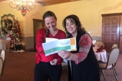 Erin Costa and Donna Denham at Holiday Extravaganza December 1, 2021